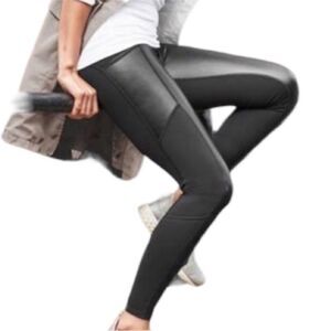 ATHLETA Gleam Chaturanga to Town Tight Black
Faux Leather High Waist